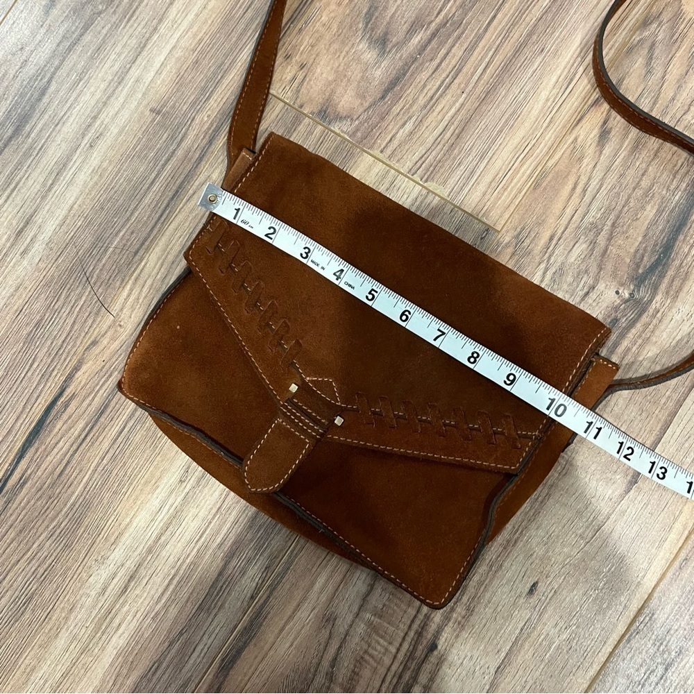 Minelli Paris Suede Boho Crossbody Bag - Picture 7 of 10